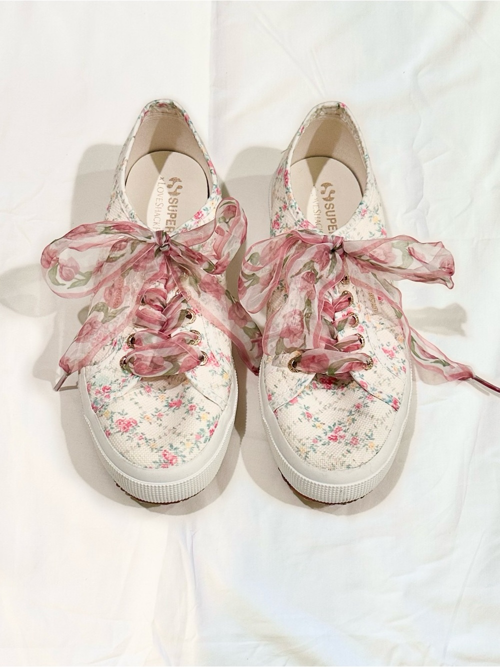 Loveshackfancy X Superga Sneakers Green Leaf